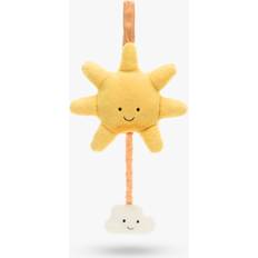 Jellycat Katzen Stofftiere Jellycat Amuseable Sun Musical Pull Soft Toy, Yellow