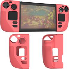 Protective Shell Cover Skin Compatible with Steam Deck/OLED, Texture Handle Case