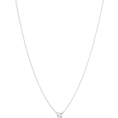 Hvitt gull Halskjeder Georg Jensen Signature Pendant - White Gold/Diamond