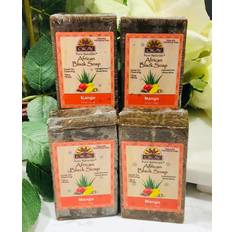 Exfoliating Bar Soaps OKAY African Black Soap Mango Cleanses Bacterial Heal