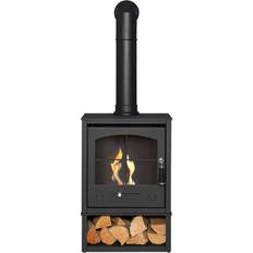 Belfry Heating Addington 44cm W Bio Ethanol Stove black 124.5 H x 44.0 W x 31.0 D cm