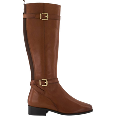 Block Heel - Women High Boots Dune London Tepi - Tan