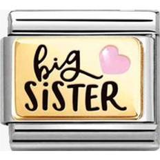 Nomination CLASSIC Gold Big Sister Charm 030289/05 Pink