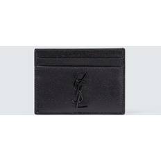 Leather card holder - black - One fits all