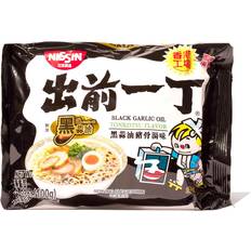 Snabbnudlar Ramen Med Svart Vitlök Olja Tonkotsu Smak