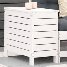 Hocker vidaXL Gartenhocker Weiß 62 x 31,5 x 52 cm Massivholz Kiefer