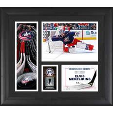 Fanatics Authentic Elvis Merzlikins Columbus Blue Jackets Framed Player Collage