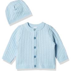 Knitted Sweaters Little Me Baby Boy Newborn Huggable Cable Sweater, Light Blue, Months