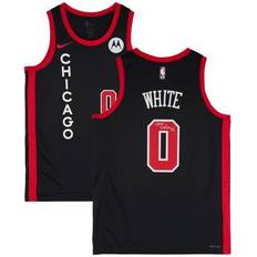 Fanatics Authentic NBA Game Jerseys Fanatics Authentic Coby White Chicago Bulls Autographed Black Nike 2023-24 City Edition Swingman Jersey