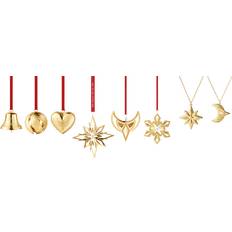 Georg Jensen Geschenk-Set 8 Teile Vergoldet Weihnachtsbaumschmuck