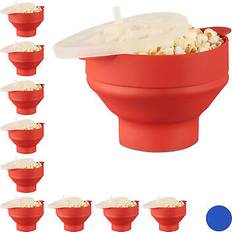 Popcorn Makers Relaxdays Set of 10 Silicone Microwave Popcorn Maker
