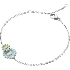 Daisy Bracelet - Silver/Blue/Green