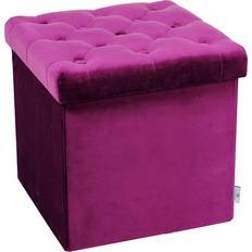 Purple Foot Stools B FSOBEIIALEO Storage Cube Foot Stool