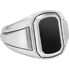 Signet Rings David Yurman Deco Signet Ring - Silver/Onyx