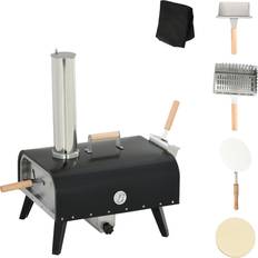 OutSunny Pellet Wood Fired Pizza Oven with Rotating
