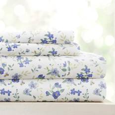 Linen Market Ultra-Soft & Cooling Bed Sheet Blue, White (259.1x228.6cm)