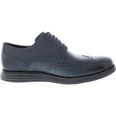 Synthetic Oxford Cole Haan ØriginalGrand Wingtip - Navy Blazer Blue Saffiano/Black