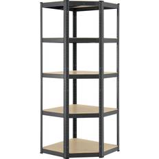 Juskys Warehouse Rack Corner Basic Grey Regalsystem 100x180cm