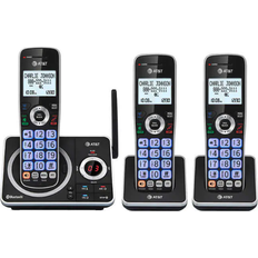 AT&T dlp72362 3 cordless handset connect to cell answering system bluetooth Black