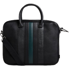 Poliuretano Cartelle Ted Baker Nevver Striped Document Bag - Black