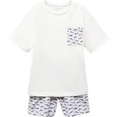 Mango Printed Short Pyjamas - Medium Heather Grey