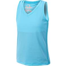 Blue Tank Tops Children's Clothing Lucky in Love V-Neck Cutout Girls Tennis Tank Top - 410