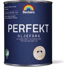 Beckers Utomhusfärger - Vit Målarfärg Beckers Oljefärg Perfekt A Vit 0.9L
