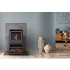 Grey Ethanol Fireplaces Ebern Designs Lakeeva Bio Ethanol Stove gray 76.0 H x 43.0 W x 30.0 D cm