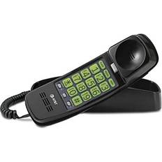 Landline Phones AT&T trimline 213-11 corded home phone with extra big buttons & visual ringer. Black 1.23 Pounds