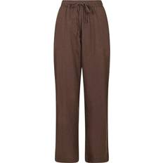 Neo Noir Sonar Linen Pants - Brown