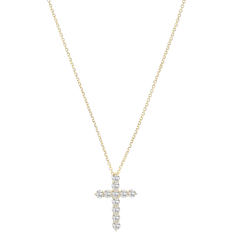 Sif Jakobs Belluno Croce Necklace - Gold/Transparent