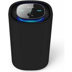 Finerfilters Rechargeable Portable UV Car Air Purifier with Negative Ion Generator Black