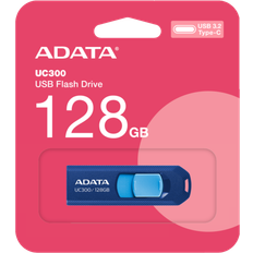 Adata Memory Cards & USB Flash Drives Adata 128gb uc300 type-c usb 3.2 gen 1 flash drive blue