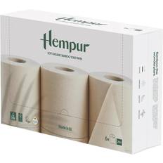 Toiletpapir Hempur Soft Organic Bamboo Toilet Paper 2-Ply 6-pcs