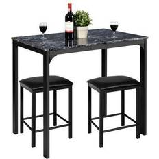 Irons Dining Sets Goplus Costway Black Dining Set 23.5x35.5" 3