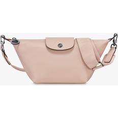 Longchamp Crossbody Bags Longchamp Le Pliage Xtra Mini Leather Crossbody Bag, Nude