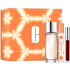 Clinique Gaveesker Clinique Perfectly Happy Fragrance & Makeup Gift Set Parfum 50ml + Parfum Rollerball 10ml + Lip Gloss Black Honey Pop