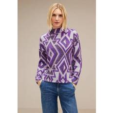 Violet Chemises Street One T-shirt à col montant - Violet