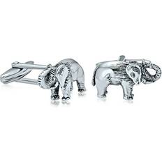 Silver Cufflinks Bling Jewelry Good Luck Elephant Cufflinks Republican Political Silver