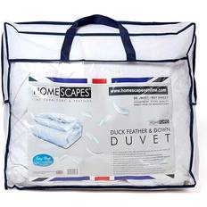 Homescapes Duck Feather & Down White Couette (200x135cm)
