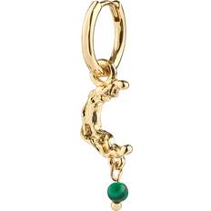 Pilgrim THERA recycled single ørering guldbelagt