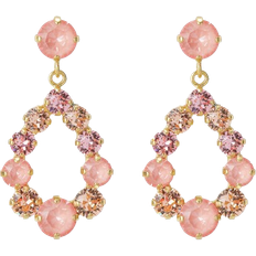 Caroline svedbom delia Caroline Svedbom Mini Delia Earrings - Gold/Pink