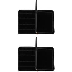 Black Desktop Organizers Tlily 2 PC Black Fountain Pen Color Case Holder