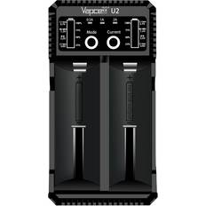 Vapcell Vapcell U2 2A Battery Charger Smart USB Charger For Li-ion Lifepo4 Ni-MH Ni-Cd AAA AAAA C D Battery Charging