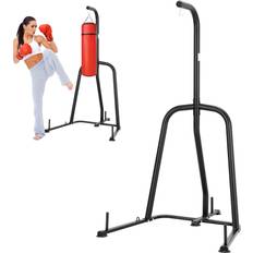 Punching Bags VEVOR in Punching Bag Stand, Steel Heavy Duty Workout Equipment, Adjustable Height Boxing Punching Bag and Speed Bag Stand, Freestanding Sandbag Rack, Holds Up to 400 lbs, for Home Gym Fitness