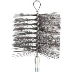 Gray Fireplace Accessories Imperial br0330 6" square wire stove chimney sweep cleaning brush 8950255 Gray