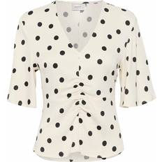 Slids Bluser Gestuz Dottiagz Bluse Afterglow With Black Dot