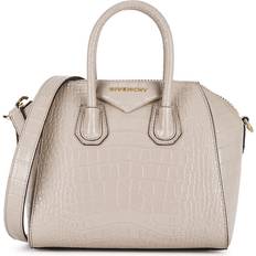 Givenchy Antigona Mini Crocodile-effect Leather top Handle bag Sand