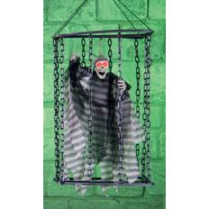 Skeletons Premier Halloween 52cm Battery Operated Caged