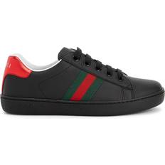 Gucci Kids Ace Leather Sneakers Black 13KKIDSWEA